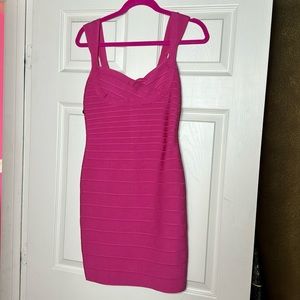 Pink bandage dress